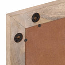 vidaXL tömör mangófa és üveg fürdőszobatükör 50 x 70 cm