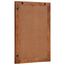 vidaXL tömör akácfa és üveg fürdőszobatükör 50 x 70 cm