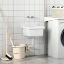 vidaXL fehér gyanta falra szerelhető mosdókagyló 40 x 40 x 24 cm