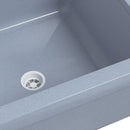 vidaXL szürke gyanta falra szerelhető mosdókagyló 40 x 40 x 24 cm