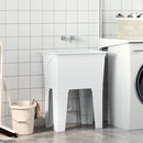 vidaXL fehér gyanta mosókád 59 x 41 x 75 cm