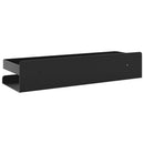 vidaXL csiszolt 304 rozsdamentes acél matt fekete zuhanypolc 30x10x6cm