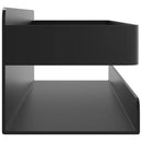 vidaXL csiszolt 304 rozsdamentes acél matt fekete zuhanypolc23x6,5x6cm