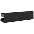vidaXL csiszolt 304 rozsdamentes acél matt fekete zuhanypolc23x6,5x6cm