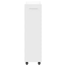 vidaXL fehér szerelt fa szekrény kerekekkel 60 x 22 x 79 cm