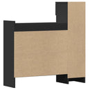 vidaXL fekete szerelt fa cipőszekrény 100,5 x 28 x 100 cm