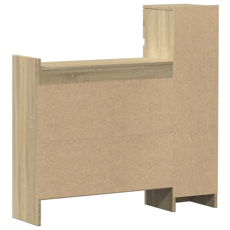 vidaXL sonoma tölgy színű szerelt fa cipőszekrény 100,5 x 28 x 100 cm