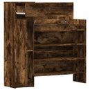 vidaXL füstös tölgy színű szerelt fa cipőszekrény 100,5 x 28 x 100 cm