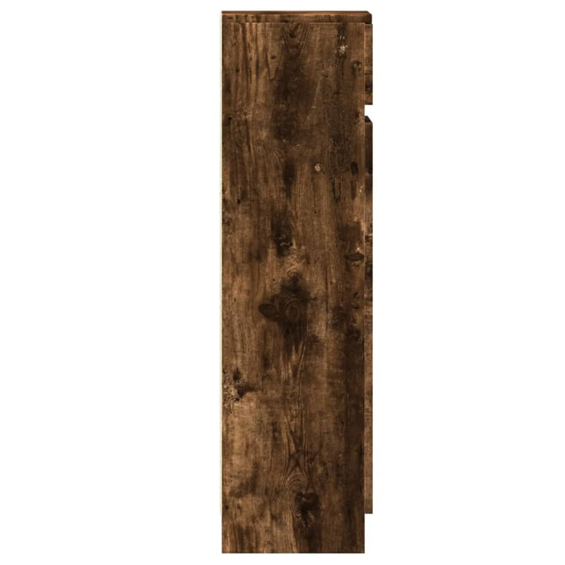 vidaXL füstös tölgy színű szerelt fa cipőszekrény 100,5 x 28 x 100 cm