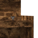 vidaXL füstös tölgy színű szerelt fa cipőszekrény 100,5 x 28 x 100 cm