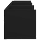 vidaXL 2 db fekete szerelt fa faliszekrény 75x18x16,5 cm