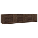 vidaXL 2 db barna tölgyszínű szerelt fa faliszekrény 75x18x16,5 cm
