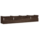 vidaXL 2 db barna tölgyszínű szerelt fa faliszekrény 99x18x16,5 cm