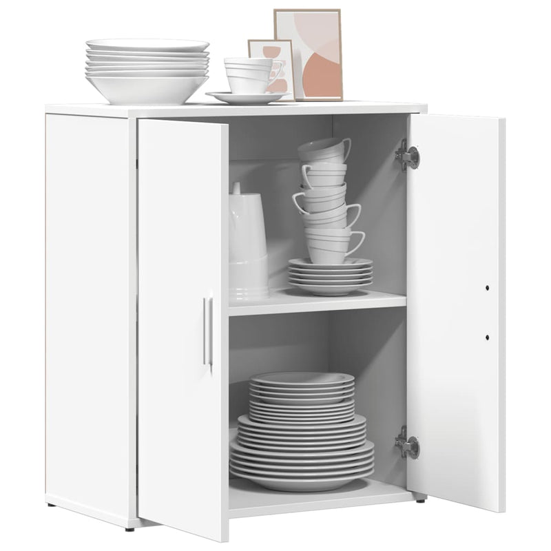 vidaXL fehér szerelt fa tálalószekrény 60 x 31 x 70 cm