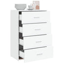 vidaXL fehér szerelt fa tálalószekrény 60 x 31 x 84 cm