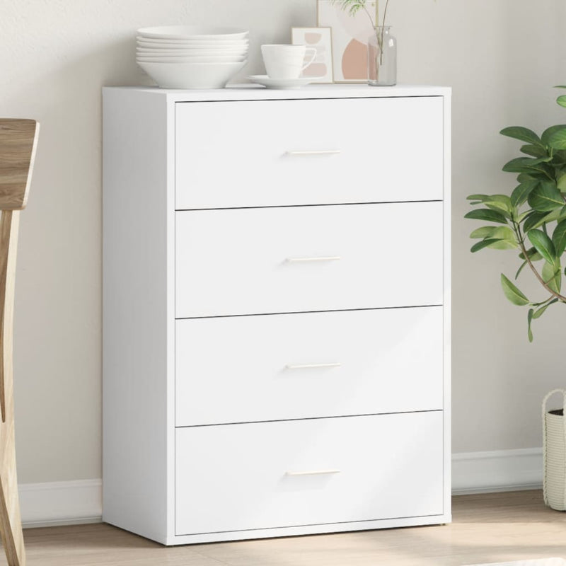 vidaXL fehér szerelt fa tálalószekrény 60 x 31 x 84 cm