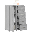 vidaXL szürke sonoma színű szerelt fa tálalószekrény 60 x 31 x 84 cm