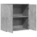 vidaXL betonszürke szerelt fa tálalószekrény 79 x 38 x 80 cm