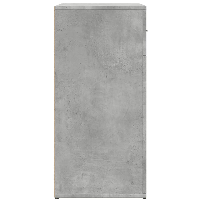 vidaXL betonszürke szerelt fa tálalószekrény 79 x 38 x 80 cm