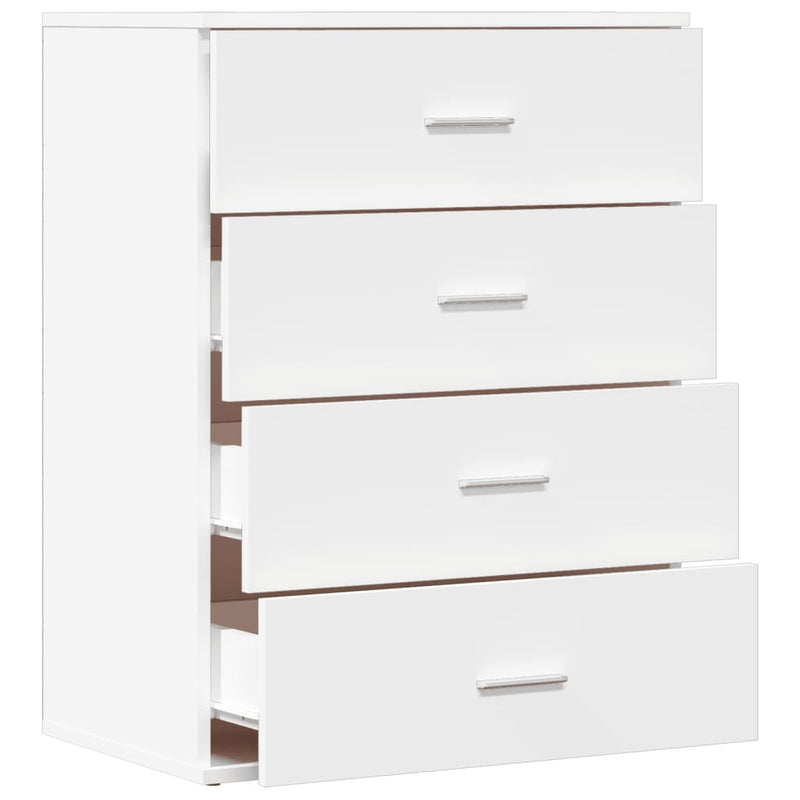 vidaXL fehér szerelt fa tálalószekrény 60 x 39 x 80 cm