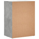 vidaXL betonszürke szerelt fa tálalószekrény 60 x 39 x 80 cm