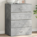 vidaXL betonszürke szerelt fa tálalószekrény 60 x 39 x 80 cm