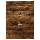 vidaXL füstös tölgy színű szerelt fa tálalószekrény 60x39x80 cm