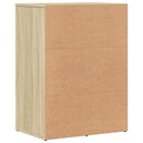 vidaXL sonoma tölgy színű szerelt fa tálalószekrény 59 x 39 x 80 cm