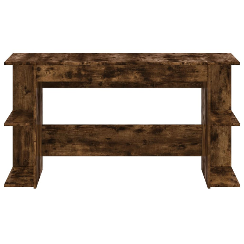 vidaXL füstös tölgy színű szerelt fa íróasztal 140x50x75 cm