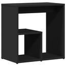 vidaXL fekete szerelt fa kisasztal 50 x 30 x 50 cm