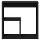 vidaXL fekete szerelt fa kisasztal 50 x 30 x 50 cm