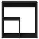 vidaXL 2 db fekete szerelt fa kisasztal 50 x 30 x 50 cm