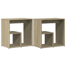 vidaXL 2 db sonoma tölgy színű szerelt fa kisasztal 50 x 30 x 50 cm