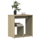 vidaXL 2 db sonoma tölgy színű szerelt fa kisasztal 50 x 30 x 50 cm