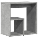 vidaXL 2 db betonszürke szerelt fa kisasztal 50x30x50 cm