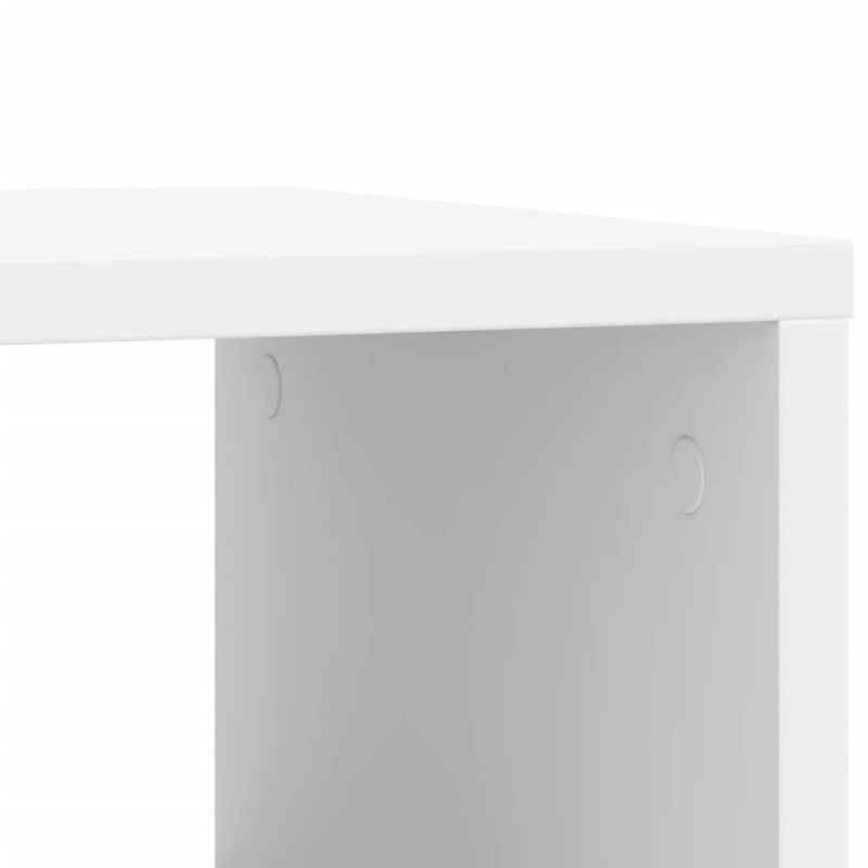 vidaXL fehér szerelt fa kisasztal kerékkel 50 x 30 x 55 cm