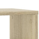vidaXL sonoma tölgy színű szerelt fa kisasztal kerekekkel 50x35x55 cm