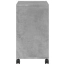vidaXL betonszürke szerelt fa kisasztal kerekekkel 50 x 30 x 55 cm