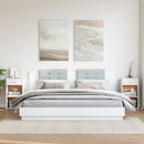 vidaXL 2 db fehér szerelt fa éjjeliszekrény 35 x 34 x 65 cm