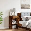 vidaXL füstös tölgy színű szerelt fa éjjeliszekrény 35 x 34 x 65 cm