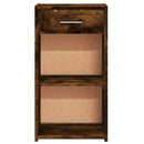 vidaXL 2 db füstös tölgy színű szerelt fa éjjeliszekrény 35x34x65 cm