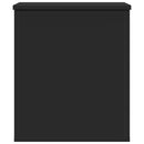 vidaXL fekete szerelt fa tárolóláda 40x42x46 cm