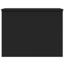 vidaXL fekete szerelt fa tárolóláda 60x42x46 cm