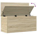 vidaXL sonoma tölgy színű szerelt fa tárolóláda 100x42x46 cm