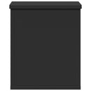 vidaXL fekete szerelt fa tárolóláda 30 x 35 x 35 cm