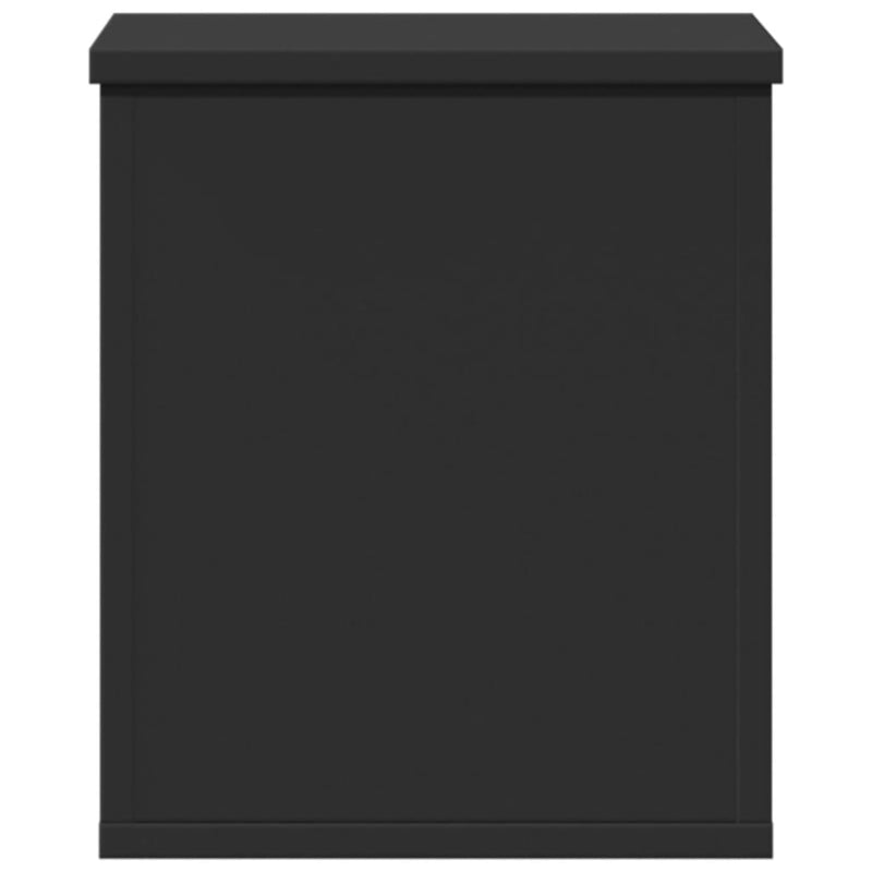 vidaXL fekete szerelt fa tárolóláda 30 x 35 x 35 cm