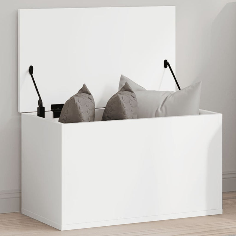 vidaXL fehér szerelt fa tárolóláda 60 x 35 x 35 cm