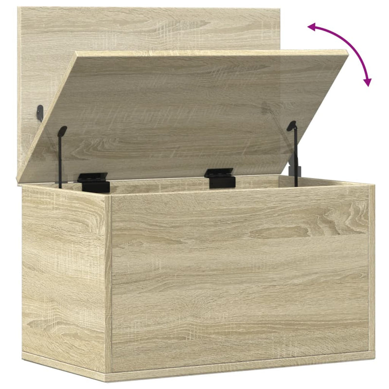 vidaXL sonoma tölgy színű szerelt fa tárolóláda 60 x 35 x 35 cm