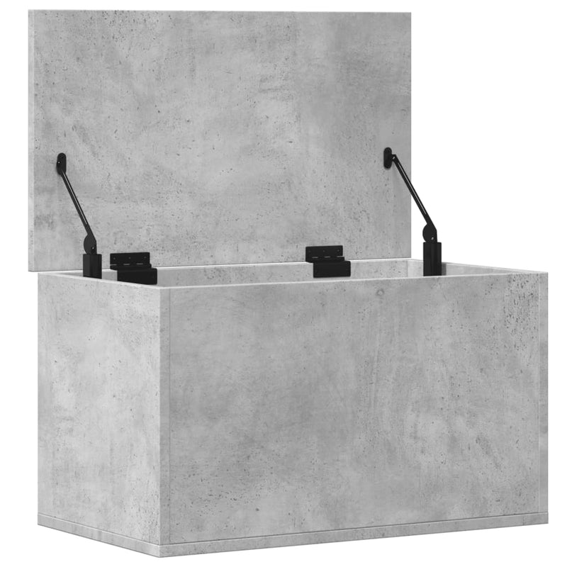 vidaXL betonszürke szerelt fa tárolóláda 60 x 35 x 35 cm