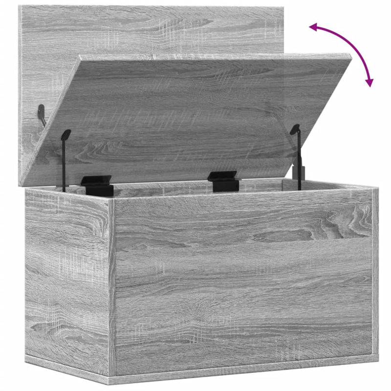 vidaXL szürke sonoma színű szerelt fa tárolóláda 60 x 35 x 35 cm